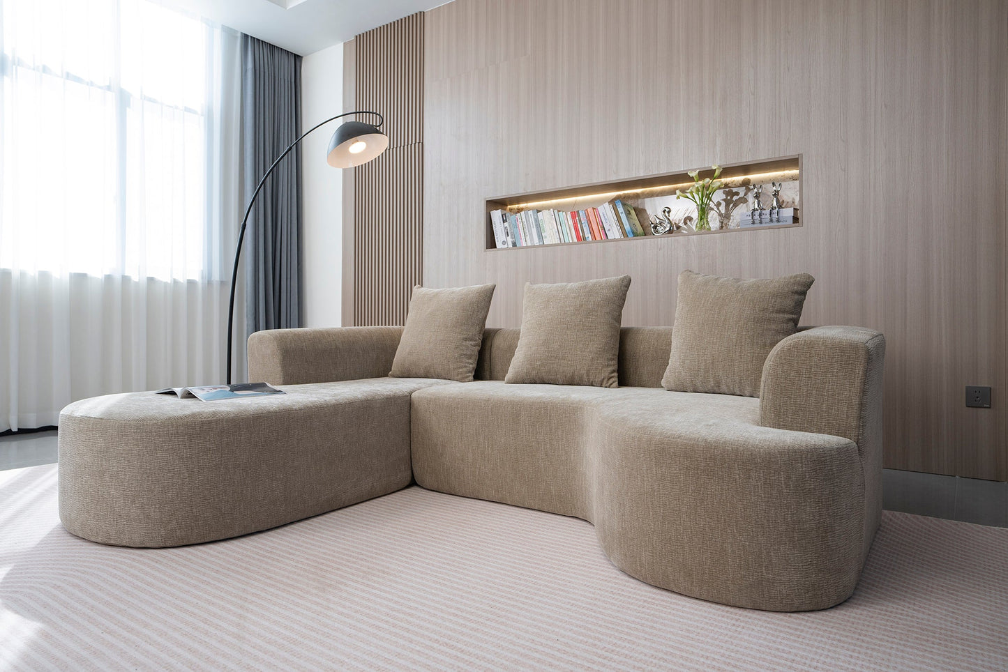 Comforro MUSE L270 Curved Sectional Sofa