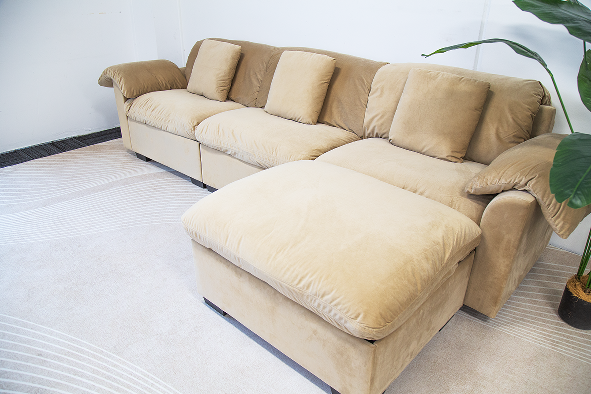 Comforro Nest 350 Plush 3 Seaters Sectional Sofa