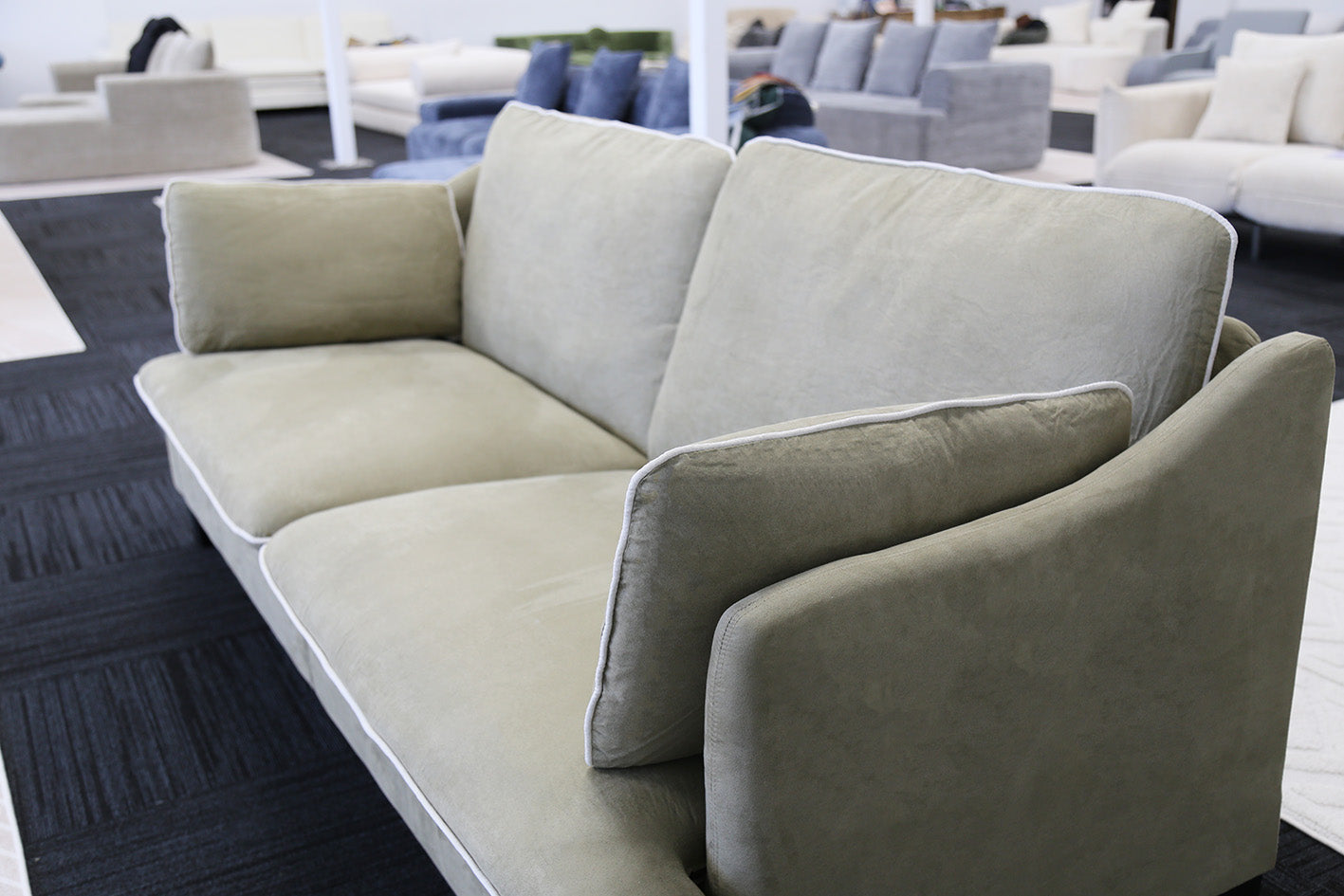 Comforro MANOR DUO Classic Velvet 2 Seater Sofa