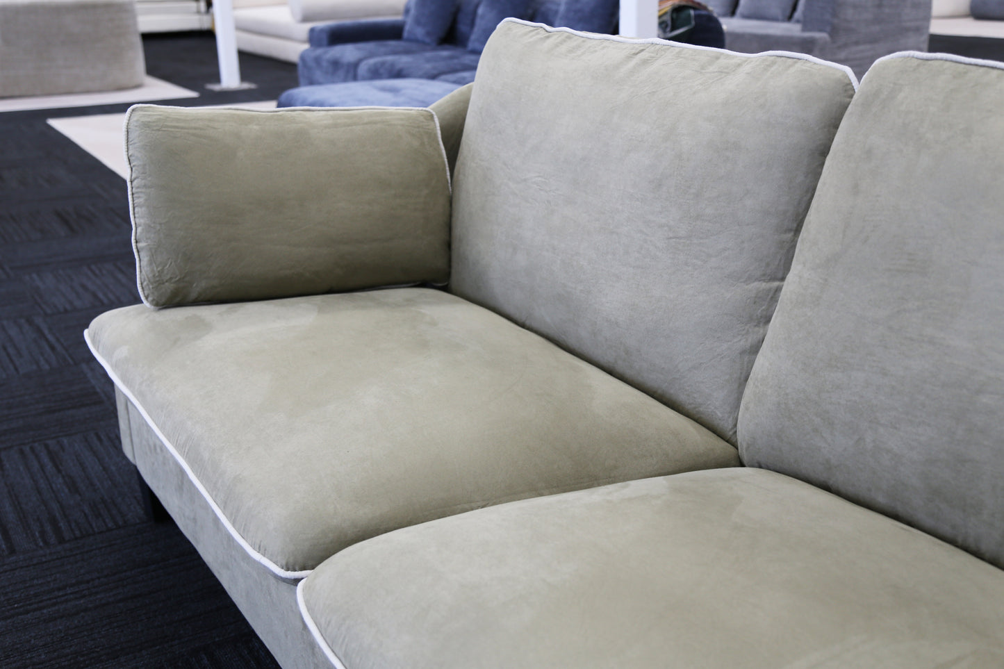Comforro MANOR DUO Classic Velvet 2 Seater Sofa
